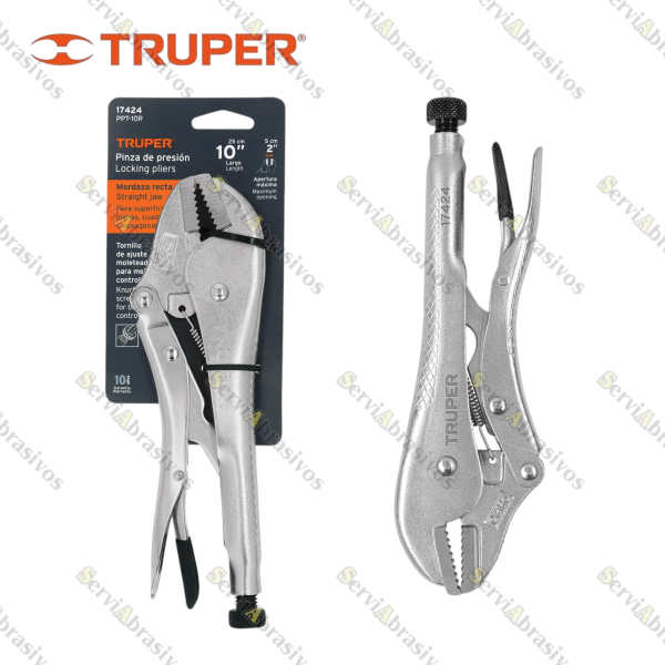PINZA DE PRESION - MORDAZA RECTA 10" TRUPER