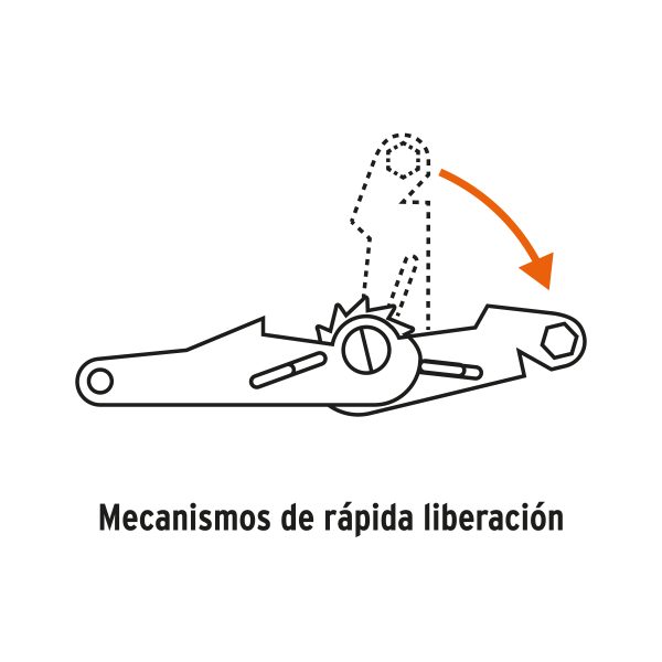 JUEGO DE 2 SUJETADORES CON MATRACA CARGA MAXIMA 1000KG - Imagen 3