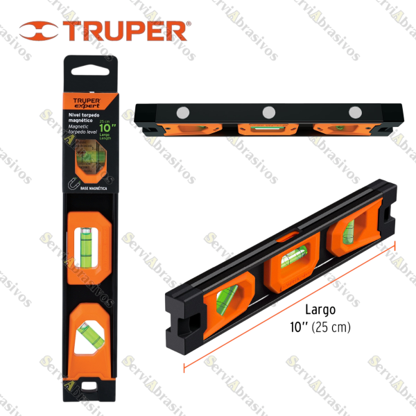 NIVEL TORPEDO MAGNETICO 10" TRUPER EXPERT