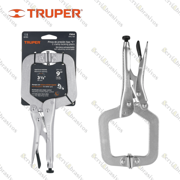 PINZA DE PRESION 9" TIPO C TRUPER