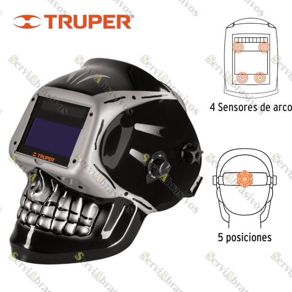CARETA SOLDAR ELECTRONICA DIGITAL CALAVERA TRUPER