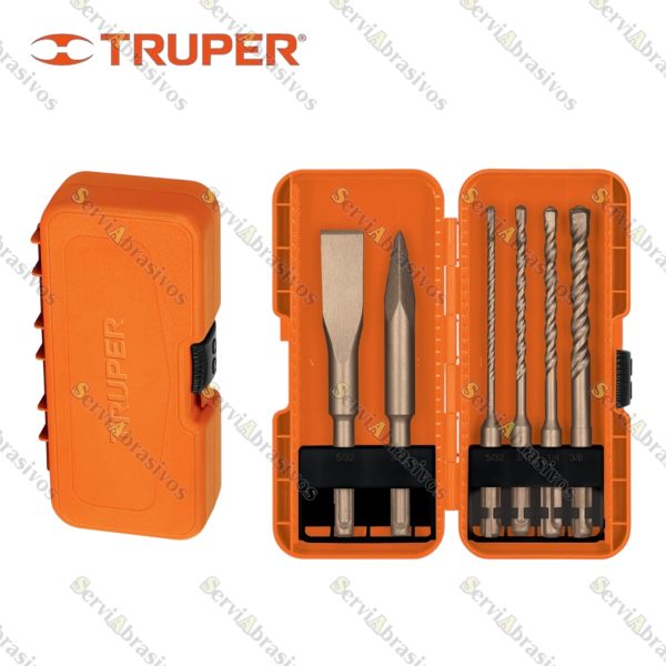 JUEGO DE 6 BROCAS Y CINCELES SDS PLUS, TRUPER - Imagen 2