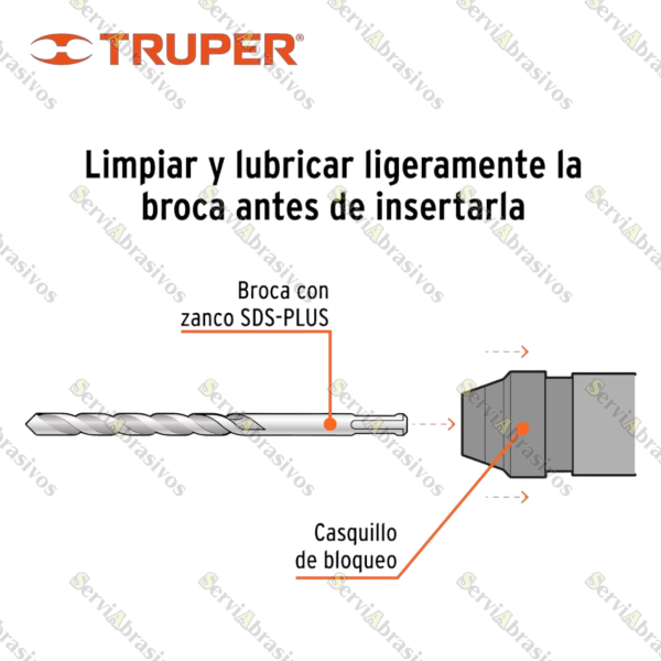 JUEGO DE 6 BROCAS Y CINCELES SDS PLUS, TRUPER - Imagen 3
